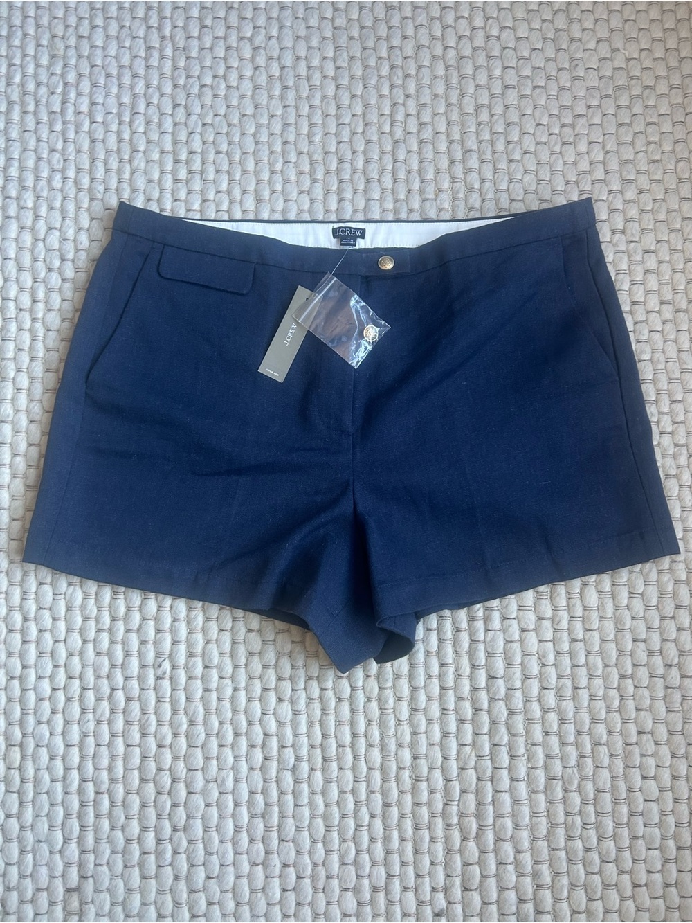 J. Crew Navy High-Waist Tailored Shorts